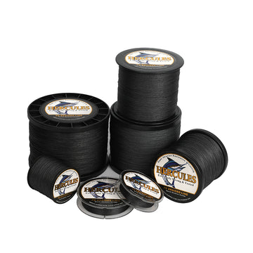 2000M 2187Yds Black 6lb-100lb HERCULES PE Braided Fishing Line 4 Strands